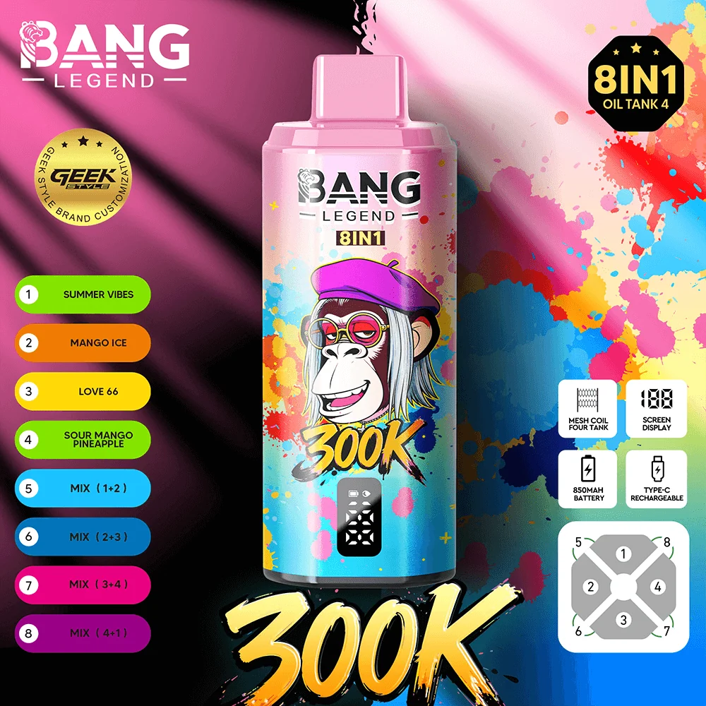 Bang Legend Geek 300K – Summer Time & Mango Ice & Love 66 & Sour Mango Pineapple